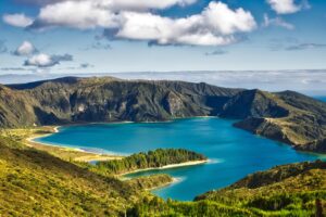 nature, landscape, lake of fire, volcano, crater, biodiversity, ecosystem, water, vegetation, mountain, are michael, azores, comanche, ecosystem, azores, azores, azores, azores, azores